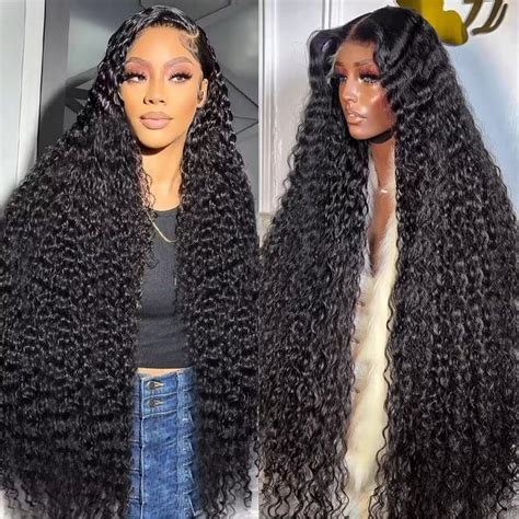 30 Inch 13x6 Full Lace Frontal Wigs Human Hair Water Wave