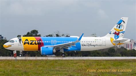 3ª aeronave da Azul temática DISNEY chega a Curitiba Airbus A320