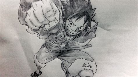 Luffy Drawing Sketch