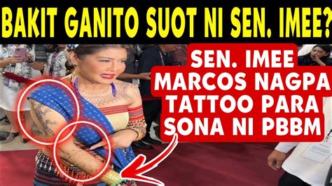 HALA SEN IMEE MARCOS MAY TATTOO SA SONA NI PBBM RED CARPET BENGUET