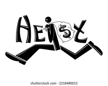 Word Heist Inscription Made Black White Stock Vector (Royalty Free) 2218480015 | Shutterstock