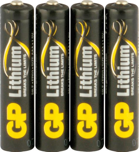 GP LI4 AAA: Lithium battery, AAA (Micro), 4pack at reichelt elektronik