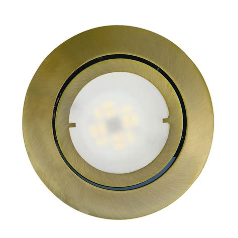 Pivotable Led Recessed Light Joanie Antique Brass Lightsie