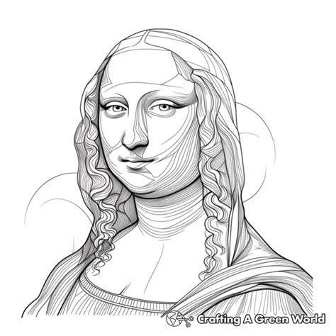 Mona Lisa Coloring Pages Free And Printable