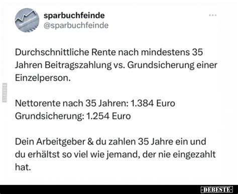 Durchschnittliche Rente Nach Mindestens Jahren Beitragszahlung Vs