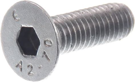 Vis à tête fraisée SECCARO M6 x 20 mm acier inoxydable V2A VA A2 DIN