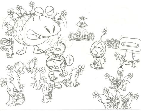 All Pikmin 3 Coloring Page Coloring Home