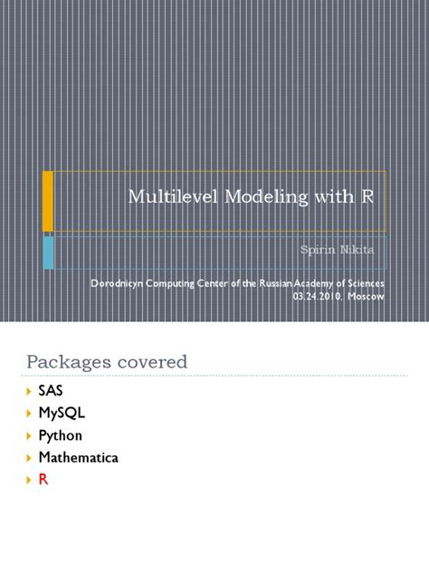 PDF Modelo Multinivel Con R DOKUMEN TIPS