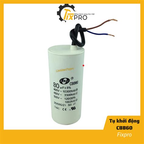 Tụ khởi động 8UF 450V CBB60 SENJU màu trắng loại xịn Shopee Việt Nam