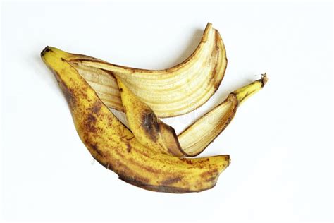 Single banana peel stock image. Image of slide, peeled - 14460739