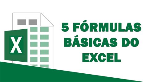 FÓrmulas BÁsicas Do Excel Que Você Tem Que Aprender