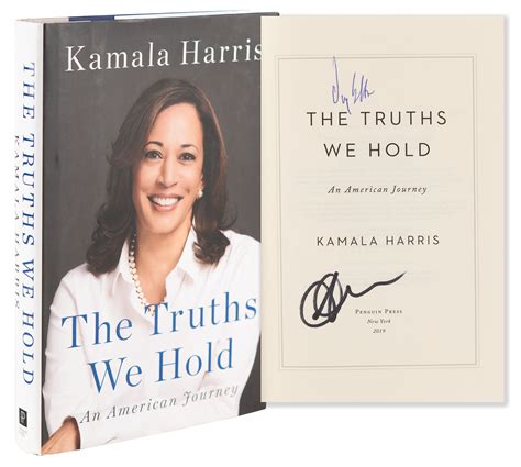 Kamala Harris And Doug Emhoff Signed Book The Truths We Hold Rr