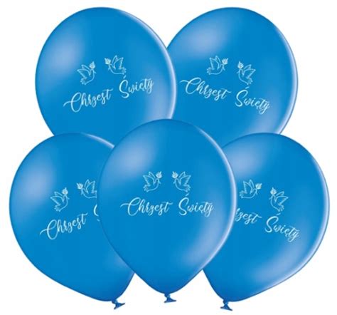 Balony niebieskie Chrzest Święty Chrzciny 5 sztuk 12595706412 Allegro pl