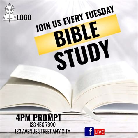 Bible Study Flyer 4 Template Postermywall