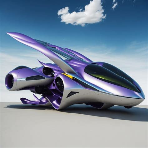 Premium Photo Futuristic Car Flying Aerodynamic Exterior Design