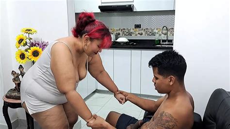 My Stepmom Catches Me Masturbating While I See Her Big Ass Part My Cock Sucks Very Well XHamster