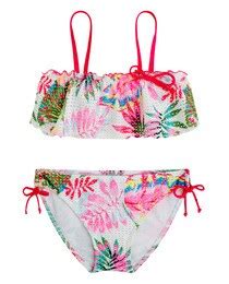Bikini de niña con estampado crochet Moda El Corte Inglés