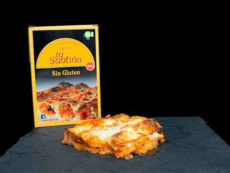 Canelones de Carne sin gluten La Santiña