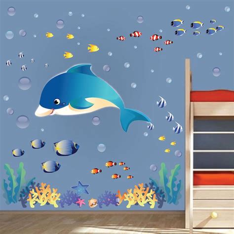 Under The Sea Wall Decal Animal Decor Ocean Sea Life Stickers Removabl