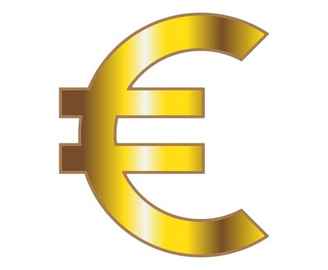 Premium Vector | Vector golden euro currency logo