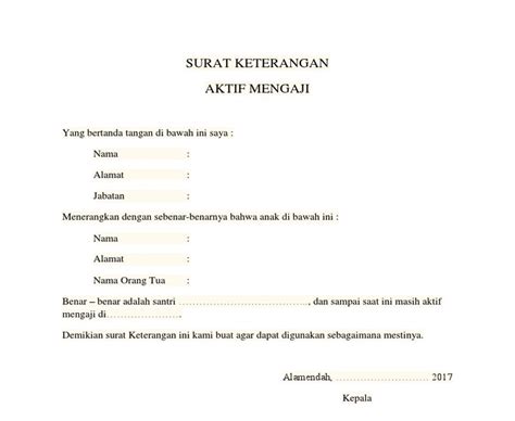 Yuk Lihat 8 Contoh Surat Pernyataan Guru Ngaji Terbaik Koleksi Contoh Surat By Aafreeda