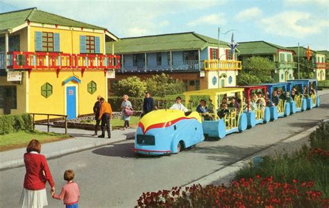 The Surreal Colours Of A Main Avenue At Butlins Filey Holiday Camp In