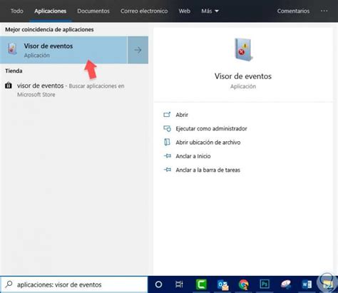 Cómo abrir visor de eventos y sucesos en Windows 10 Solvetic