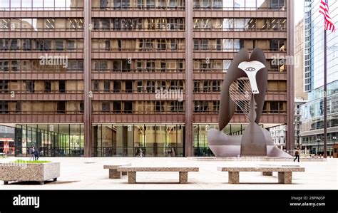 View Of Chicagos Picasso An Untitled Monumental Sculpture By Pablo