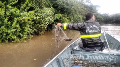 PMA flagra pesca ilegal e apreende material predatório no Rio Mogi