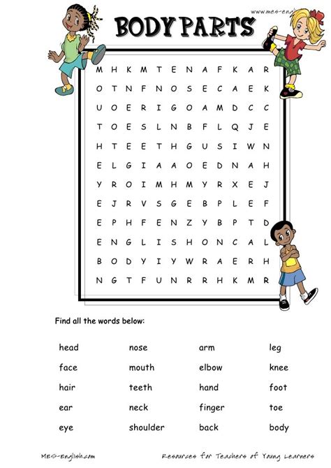 Body Wordsearch