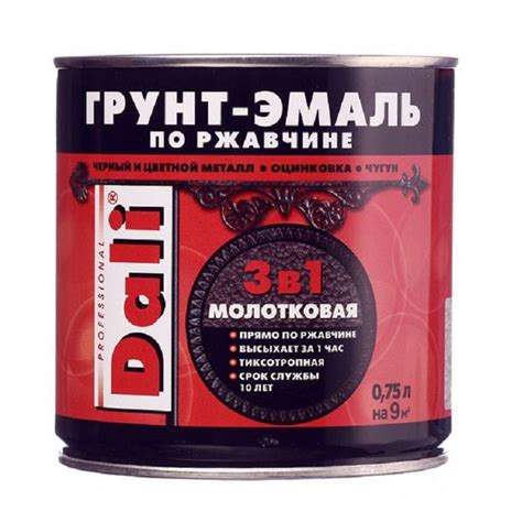 Грунт-эмаль DALI молотковая Молотковая, Алкидная, Глянцевое покрытие ...