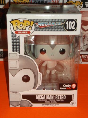 FUNKO POP MEGA MAN RETRO 102 MEGAMAN VINYL FIGURE GAME STOP EXCLUSIVE