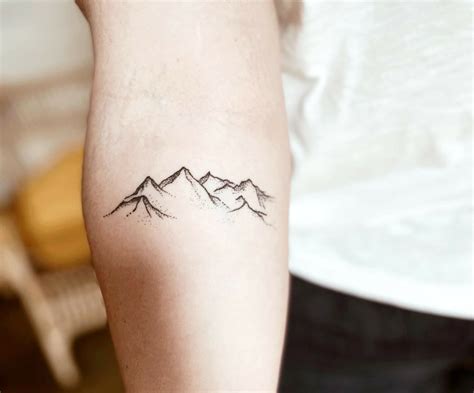 Mountain Outline Tattoo