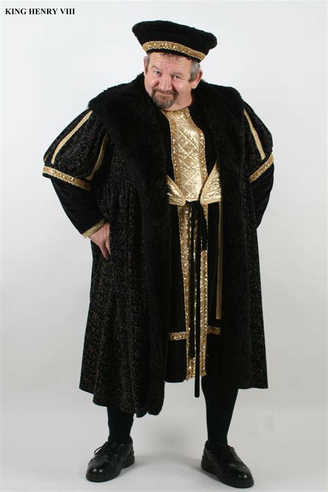 King Henry Viii Costume Tudor Fancy Dress Adult Medieval Outfit