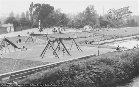 Photo of Chester Le Street, Riverside Park And Paddling Pool c.1955