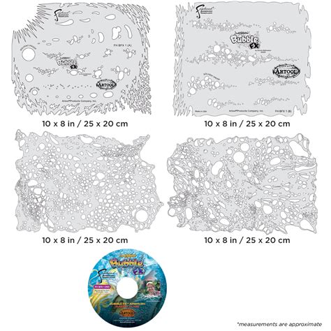 Artool Bubble Fx Set Freehand Airbrush Template By Dennis Mathewson