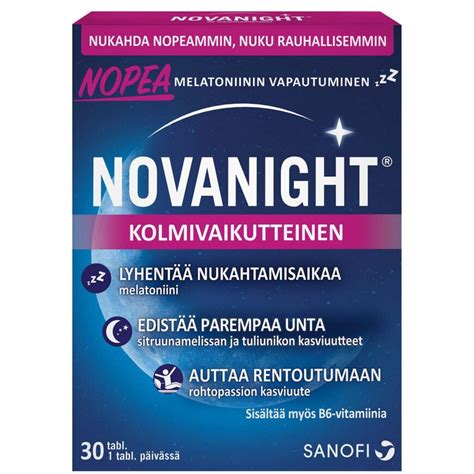 NOVANIGHT TABL 30 KPL Yliopiston Apteekki