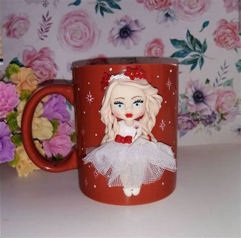 Pin by Юлия Чикурова on Кружки с декором из полимерной глины | Mugs ...