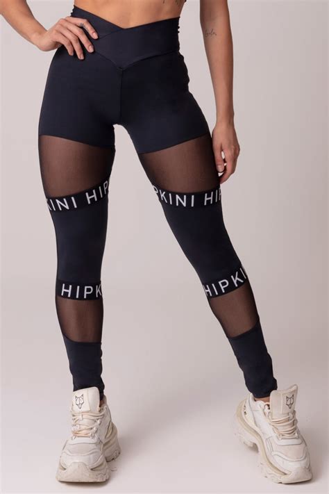 Hipkini Legging Luxury Fitness Preta Com Recortes 3339706 Hipkini