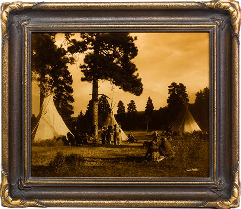 Flathead Camp | Edward Curtis