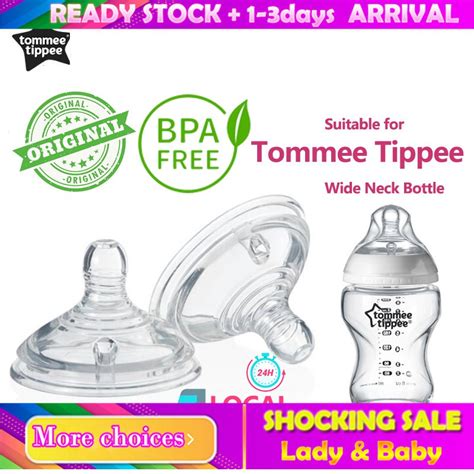 Dequeen Puting Teat Nipple Baby For Tommee Tippee Bottle X Botol Susu