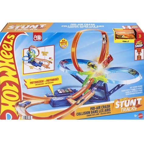 Hot Wheels Mid Air Crash Stunt Tracks Mattel Big W