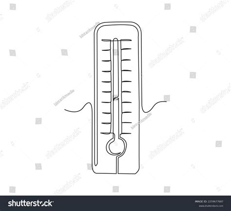 Simple Thermometer Drawing