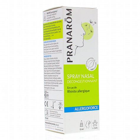 PRANAROM Allergoforce Spray nasal décongestionnant 15ml Parapharmacie