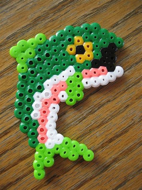 Perler Bead Bass Fish | Diy perler bead crafts, Perler crafts, Pearler ...