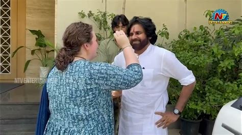 Pawan Kalyan And His Wife Anna Lezhneva Exclusive Visuals Ap Elections