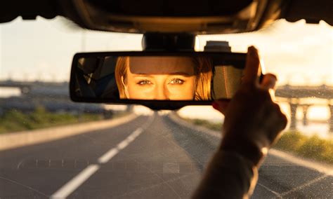 Rear View Mirror In A Car