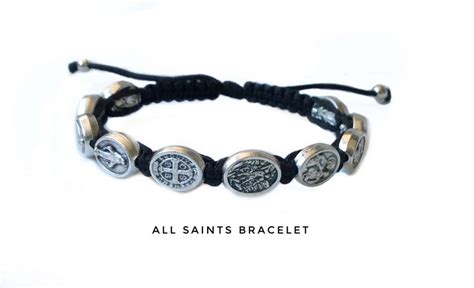 Custom Catholic Bracelet All Saint Bracelet Christian Etsy