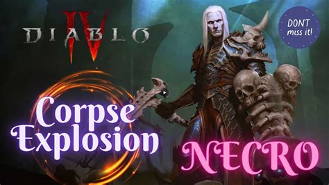 Huge Dps Shadow Damage Over Time Corpse Explosion Necromancer Build