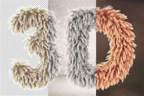 Lamb 3d Furry Letters Pack By Balabolka Thehungryjpeg